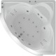 Акриловая ванна Aquatek Сириус 164х164 SIR164-0000006 с гидромассажем с фронтальной панелью с каркасом (разборный) со слив-переливом