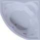 Акриловая ванна Aquatek Сириус 164х164 SIR164-0000002 без гидромассажа с фронтальной панелью с каркасом (вклеенный) со слив-переливом