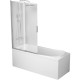 Комплект акриловой ванны со шторкой и душевой системой AM.PM Like 150x70 W80ASET-150SL без гидромассажа