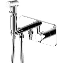 Гигиенический душ со смесителем Rossinka X25-59 с термостатом Хром