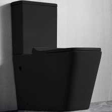 Унитаз компакт CeramaLux 2171-1MB Черный матовый с бачком и сиденьем Микролифт